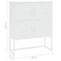 vidaXL Highboard Weiß 80x35x100 cm Stahl vidaXL Highboard Weiß 80x35x100 cm Stahl