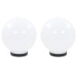 vidaXL LED-Gartenleuchten 2 Stk. Kugelförmig 20 cm PMMA vidaXL LED-Gartenleuchten 2 Stk. Kugelförmig 20 cm PMMA