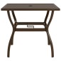 vidaXL Gartentisch Braun 81,5x81,5x72 cm Stahl vidaXL Gartentisch Braun 81,5x81,5x72 cm Stahl