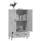 vidaXL Highboard Betongrau 69,5x31x115 cm Holzwerkstoff vidaXL Highboard Betongrau 69,5x31x115 cm Holzwerkstoff