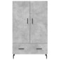 vidaXL Highboard Betongrau 69,5x31x115 cm Holzwerkstoff vidaXL Highboard Betongrau 69,5x31x115 cm Holzwerkstoff