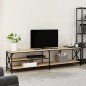 vidaXL TV-Schrank Sonoma-Eiche 200x40x50 cm Holzwerkstoff und Metall vidaXL TV-Schrank Sonoma-Eiche 200x40x50 cm Holzwerkstoff und Metall