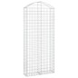 vidaXL Gabione mit Hochbogen 100x30x220/240 cm Verzinktes Eisen vidaXL Gabione mit Hochbogen 100x30x220/240 cm Verzinktes Eisen