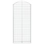 vidaXL Gabione mit Hochbogen 100x30x220/240 cm Verzinktes Eisen vidaXL Gabione mit Hochbogen 100x30x220/240 cm Verzinktes Eisen
