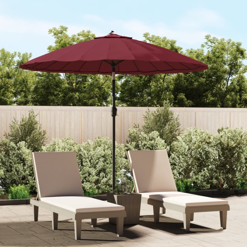 vidaXL Sonnenschirm mit Aluminium-Mast 270 cm Bordeauxrot vidaXL Sonnenschirm mit Aluminium-Mast 270 cm Bordeauxrot