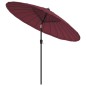 vidaXL Sonnenschirm mit Aluminium-Mast 270 cm Bordeauxrot vidaXL Sonnenschirm mit Aluminium-Mast 270 cm Bordeauxrot
