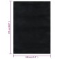 vidaXL Teppich Waschbar Flauschig Kurzflor 120x170 Rutschfest Schwarz vidaXL Teppich Waschbar Flauschig Kurzflor 120x170 Rutschfest Schwarz