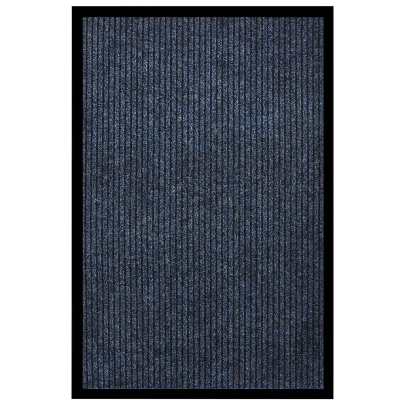 vidaXL Fußmatte Gestreift Blau 80x120 cm vidaXL Fußmatte Gestreift Blau 80x120 cm
