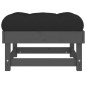 vidaXL Gartenhocker mit Kissen 2 Stk. Grau Massivholz Kiefer vidaXL Gartenhocker mit Kissen 2 Stk. Grau Massivholz Kiefer