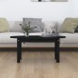 vidaXL Couchtisch Schwarz 80x40x35 cm Massivholz Kiefer vidaXL Couchtisch Schwarz 80x40x35 cm Massivholz Kiefer
