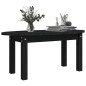 vidaXL Couchtisch Schwarz 80x40x35 cm Massivholz Kiefer vidaXL Couchtisch Schwarz 80x40x35 cm Massivholz Kiefer