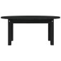vidaXL Couchtisch Schwarz 80x40x35 cm Massivholz Kiefer vidaXL Couchtisch Schwarz 80x40x35 cm Massivholz Kiefer