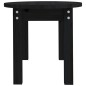 vidaXL Couchtisch Schwarz 80x40x35 cm Massivholz Kiefer vidaXL Couchtisch Schwarz 80x40x35 cm Massivholz Kiefer