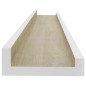 vidaXL Wandregale 4 Stk. Weiß und Sonoma-Eiche 60x9x3 cm vidaXL Wandregale 4 Stk. Weiß und Sonoma-Eiche 60x9x3 cm