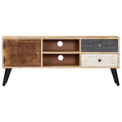 vidaXL TV-Schrank 115×30×47 cm Mango-Massivholz