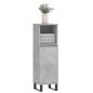 vidaXL Badschrank Betongrau 30x30x100 cm Holzwerkstoff vidaXL Badschrank Betongrau 30x30x100 cm Holzwerkstoff