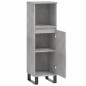 vidaXL Badschrank Betongrau 30x30x100 cm Holzwerkstoff vidaXL Badschrank Betongrau 30x30x100 cm Holzwerkstoff