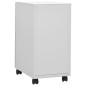 vidaXL Aktenschrank mit Rollen Hellgrau 30x45x59 cm Stahl vidaXL Aktenschrank mit Rollen Hellgrau 30x45x59 cm Stahl