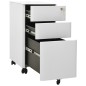 vidaXL Aktenschrank mit Rollen Hellgrau 30x45x59 cm Stahl vidaXL Aktenschrank mit Rollen Hellgrau 30x45x59 cm Stahl