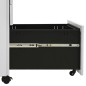 vidaXL Aktenschrank mit Rollen Hellgrau 30x45x59 cm Stahl vidaXL Aktenschrank mit Rollen Hellgrau 30x45x59 cm Stahl