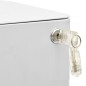 vidaXL Aktenschrank mit Rollen Hellgrau 30x45x59 cm Stahl vidaXL Aktenschrank mit Rollen Hellgrau 30x45x59 cm Stahl