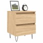 vidaXL Nachttische 2 Stk. Sonoma-Eiche 40x35x50 cm Holzwerkstoff vidaXL Nachttische 2 Stk. Sonoma-Eiche 40x35x50 cm Holzwerkstoff