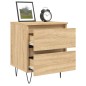 vidaXL Nachttische 2 Stk. Sonoma-Eiche 40x35x50 cm Holzwerkstoff vidaXL Nachttische 2 Stk. Sonoma-Eiche 40x35x50 cm Holzwerkstoff
