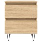vidaXL Nachttische 2 Stk. Sonoma-Eiche 40x35x50 cm Holzwerkstoff vidaXL Nachttische 2 Stk. Sonoma-Eiche 40x35x50 cm Holzwerkstoff