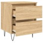 vidaXL Nachttische 2 Stk. Sonoma-Eiche 40x35x50 cm Holzwerkstoff vidaXL Nachttische 2 Stk. Sonoma-Eiche 40x35x50 cm Holzwerkstoff