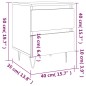 vidaXL Nachttische 2 Stk. Sonoma-Eiche 40x35x50 cm Holzwerkstoff vidaXL Nachttische 2 Stk. Sonoma-Eiche 40x35x50 cm Holzwerkstoff