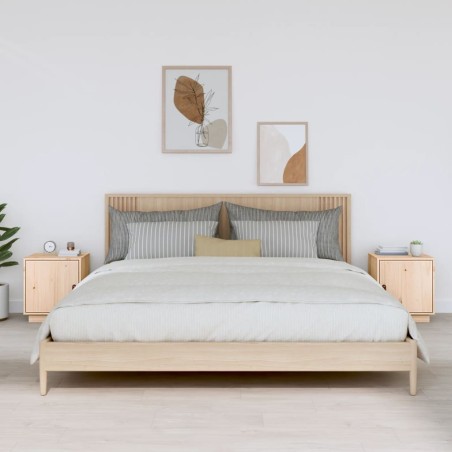 vidaXL Nachttische 2 Stk. 40x34x45 cm Massivholz Kiefer