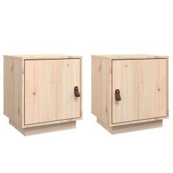 vidaXL Nachttische 2 Stk. 40x34x45 cm Massivholz Kiefer