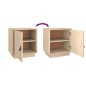 vidaXL Nachttische 2 Stk. 40x34x45 cm Massivholz Kiefer vidaXL Nachttische 2 Stk. 40x34x45 cm Massivholz Kiefer