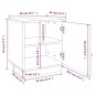 vidaXL Nachttische 2 Stk. 40x34x45 cm Massivholz Kiefer vidaXL Nachttische 2 Stk. 40x34x45 cm Massivholz Kiefer