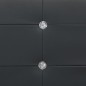 Bett Memory-Schaum-Matratze Schwarz Kunstleder 120×200cm Bett Memory-Schaum-Matratze Schwarz Kunstleder 120×200cm
