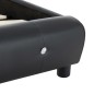 Bett Memory-Schaum-Matratze Schwarz Kunstleder 120×200cm Bett Memory-Schaum-Matratze Schwarz Kunstleder 120×200cm