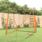 vidaXL Baseball-Netz Tragbar Orange Schwarz 183x182x183 cm Stahl vidaXL Baseball-Netz Tragbar Orange Schwarz 183x182x183 cm Stahl