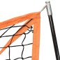 vidaXL Baseball-Netz Tragbar Orange Schwarz 183x182x183 cm Stahl vidaXL Baseball-Netz Tragbar Orange Schwarz 183x182x183 cm Stahl