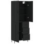 vidaXL Highboard Schwarz 69,5x34x180 cm Holzwerkstoff vidaXL Highboard Schwarz 69,5x34x180 cm Holzwerkstoff