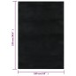 vidaXL Teppich Waschbar Flauschig Kurzflor 160x230 Rutschfest Schwarz vidaXL Teppich Waschbar Flauschig Kurzflor 160x230 Rutschfest Schwarz