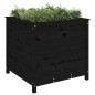 vidaXL Pflanzkübel Schwarz 82,5x82,5x78 cm Massivholz Kiefer vidaXL Pflanzkübel Schwarz 82,5x82,5x78 cm Massivholz Kiefer