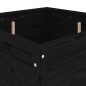 vidaXL Pflanzkübel Schwarz 82,5x82,5x78 cm Massivholz Kiefer vidaXL Pflanzkübel Schwarz 82,5x82,5x78 cm Massivholz Kiefer