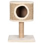 vidaXL Katzen-Kratzbaum mit Katzenhöhle 52 cm Seegras vidaXL Katzen-Kratzbaum mit Katzenhöhle 52 cm Seegras