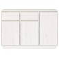 vidaXL Sideboard Weiß 110x34x75 cm Massivholz Kiefer vidaXL Sideboard Weiß 110x34x75 cm Massivholz Kiefer