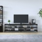 vidaXL TV-Schrank Schwarz 200x30x50 cm Holzwerkstoff und Metall vidaXL TV-Schrank Schwarz 200x30x50 cm Holzwerkstoff und Metall
