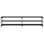 vidaXL TV-Schrank Schwarz 200x30x50 cm Holzwerkstoff und Metall vidaXL TV-Schrank Schwarz 200x30x50 cm Holzwerkstoff und Metall