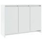 vidaXL Sideboard Hochglanz-Weiß 102x33x75 cm Holzwerkstoff vidaXL Sideboard Hochglanz-Weiß 102x33x75 cm Holzwerkstoff