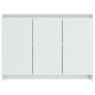 vidaXL Sideboard Hochglanz-Weiß 102x33x75 cm Holzwerkstoff vidaXL Sideboard Hochglanz-Weiß 102x33x75 cm Holzwerkstoff