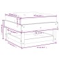 vidaXL Gartenhocker mit Kissen 2 Stk. Massivholz Douglasie vidaXL Gartenhocker mit Kissen 2 Stk. Massivholz Douglasie