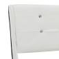 vidaXL Bett mit Memory-Schaum-Matratze Weiß Kunstleder 120×200cm vidaXL Bett mit Memory-Schaum-Matratze Weiß Kunstleder 120×200cm